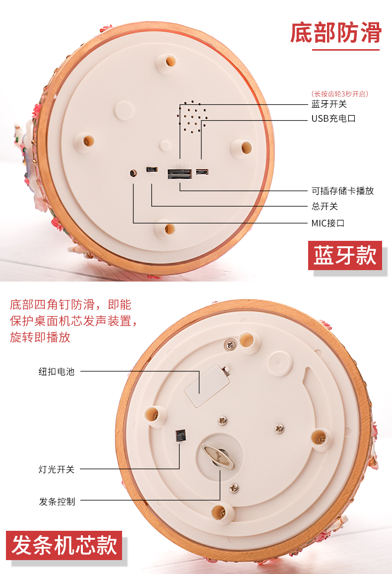 八音盒旋转木马安装图图片