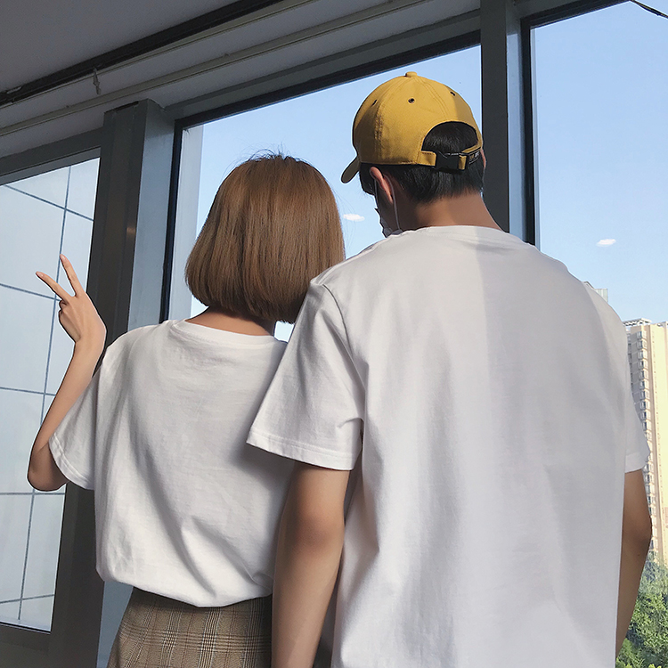 今日优选小朋友朋友管理员印花情侣装短袖t恤男女夏季qlz半袖