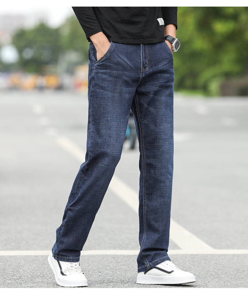 匡米葳conmeive2020秋季男士牛仔裤潮男潮流男裤子男时尚直筒百搭休闲