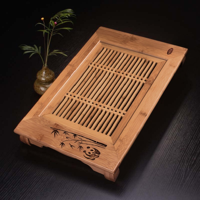 c&c 竹制茶盘 功夫茶具 旅行茶盘 竹木茶盘 竹制茶海茶台盛储水式托盘
