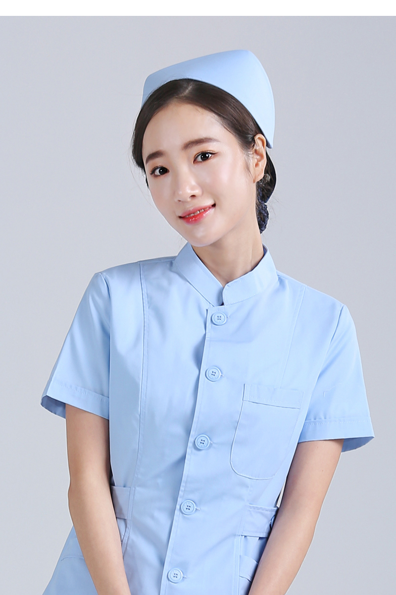 护士帽白色包邮粉色浅蓝色浅绿色加厚学生卫校医院燕尾工作帽