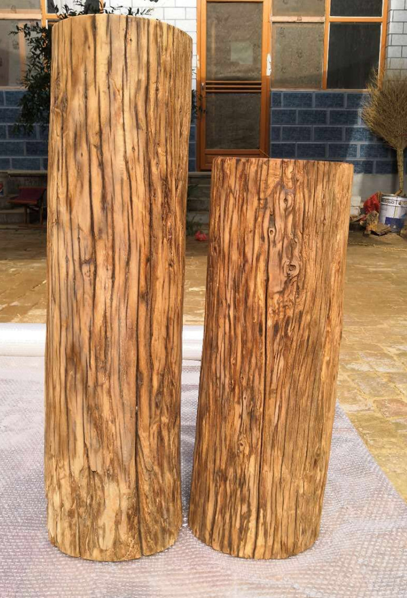 老榆木老木头风化木实木原木墩子老房梁木墩木材矮凳装饰道具摆件