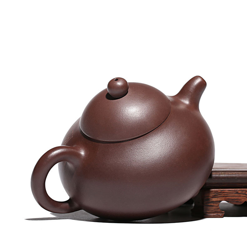 原矿紫砂壶茶壶纯全手工刻绘紫泥横云壶赵志东货