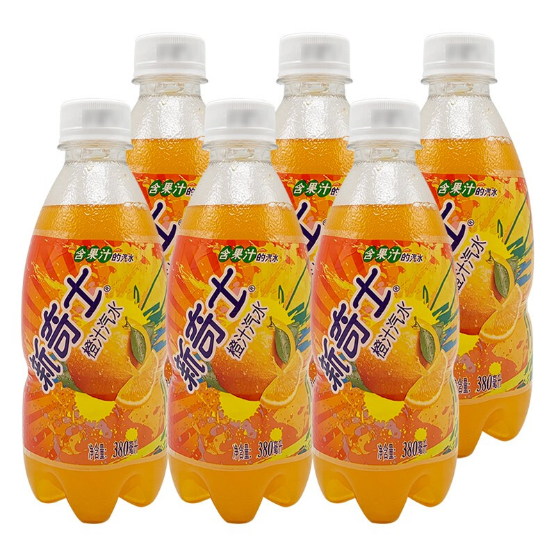 屈臣氏(watsons)碳酸饮料 新奇士橙汁汽水380ml【价格 图片 品牌 报价