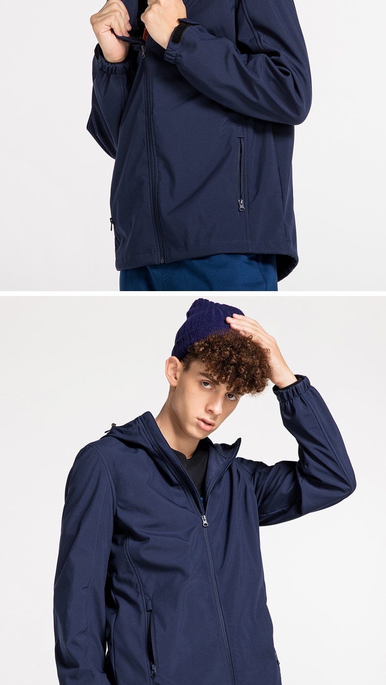 班尼路(baleno)男士夹克 班尼路秋冬新款夹克男潮流防水修身防风连帽