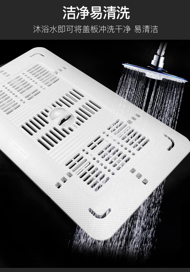 苏宁好货卫生间蹲便器盖板防臭蹲坑盖子遮挡板大便器厕所盖板便池盖堵