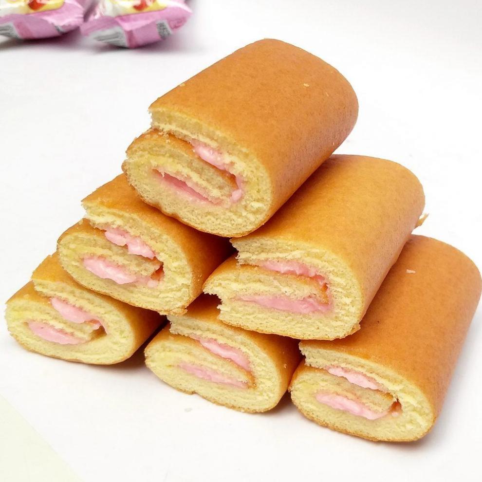 【盼盼糕点/点心】 盼盼瑞士卷巧克力味20克*8枚卷式夹心蛋糕早餐点心