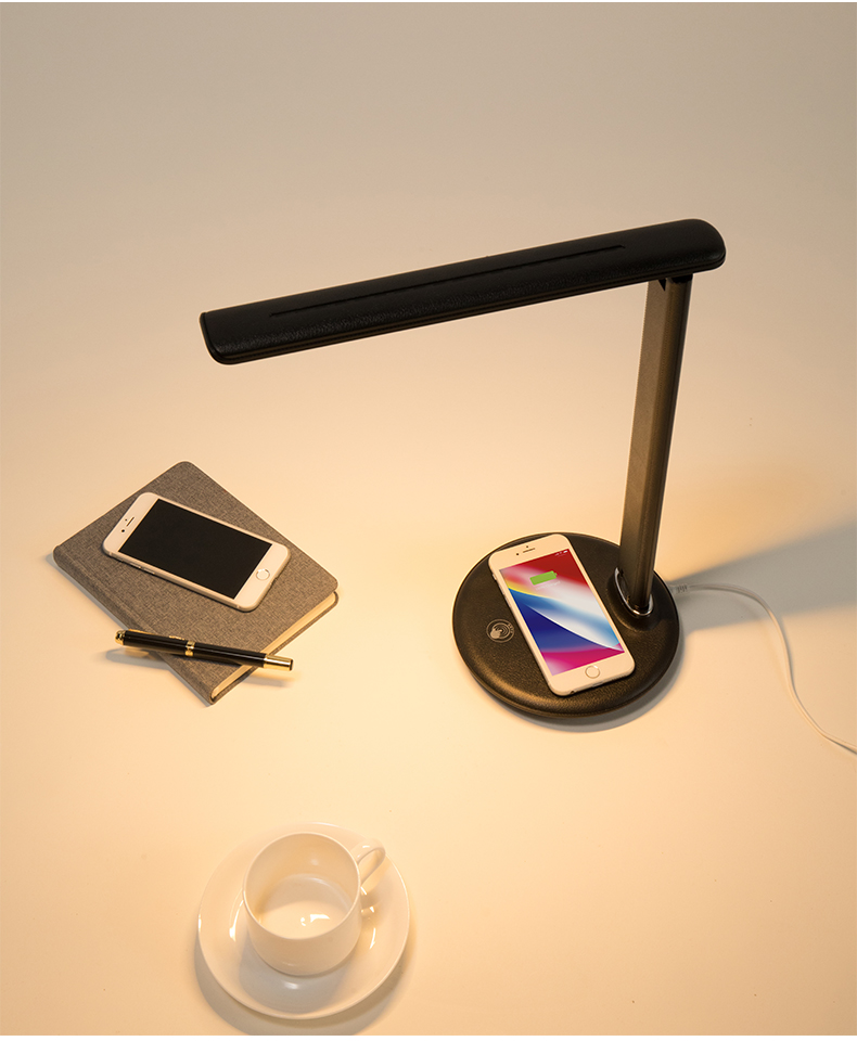 彤派台灯 泰格信led护眼台灯 无线充电减蓝光台灯 一键无极调光调色