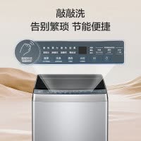 海尔(Haier)10公斤 变频 全自动 波轮洗衣机 1.0洗净比 纳米微泡净 除菌除螨 XQB100-BZ20B0