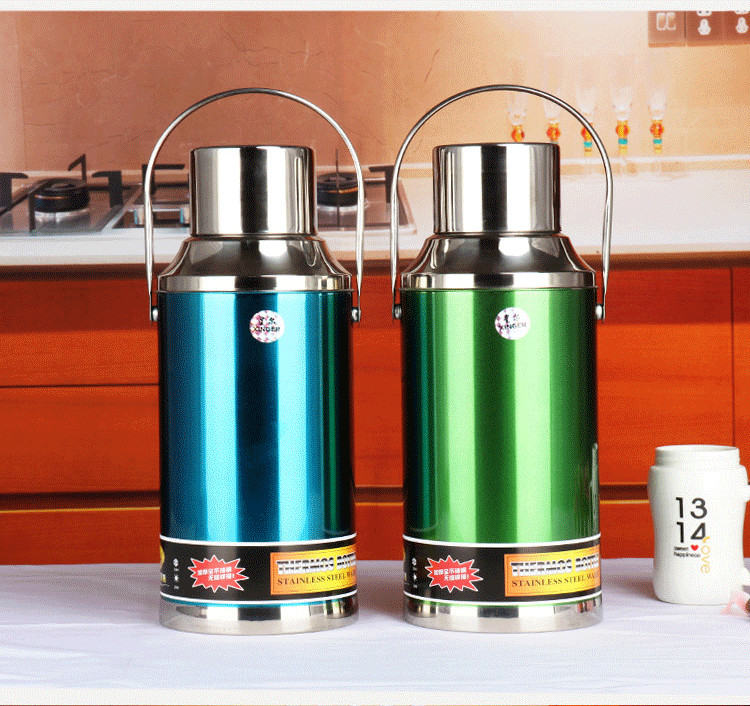 暖瓶家用热水保温保冷瓶不锈钢外壳保温壶玻璃内胆开水瓶保温暖壶拓进