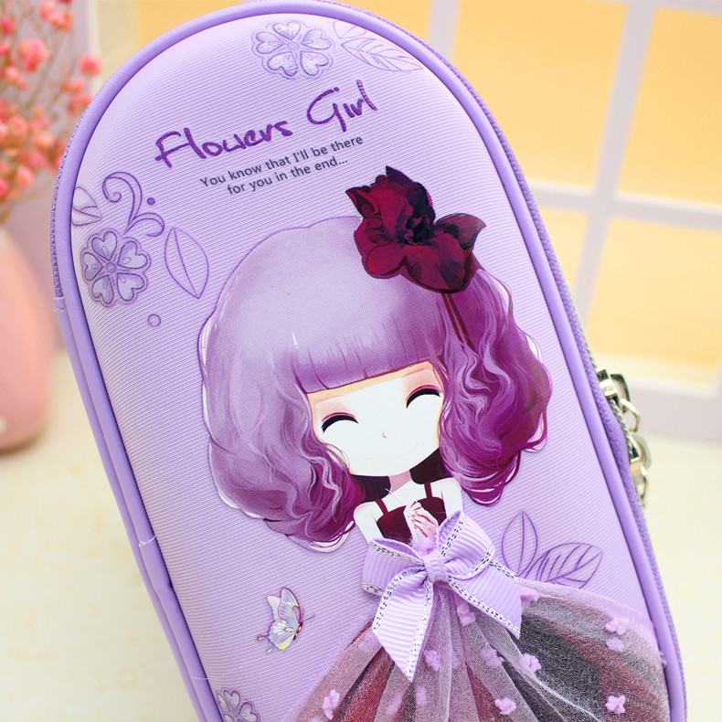 圣鼠儿童文具234234234asdsadas 花花姑娘笔袋文具盒简约女生小学生小