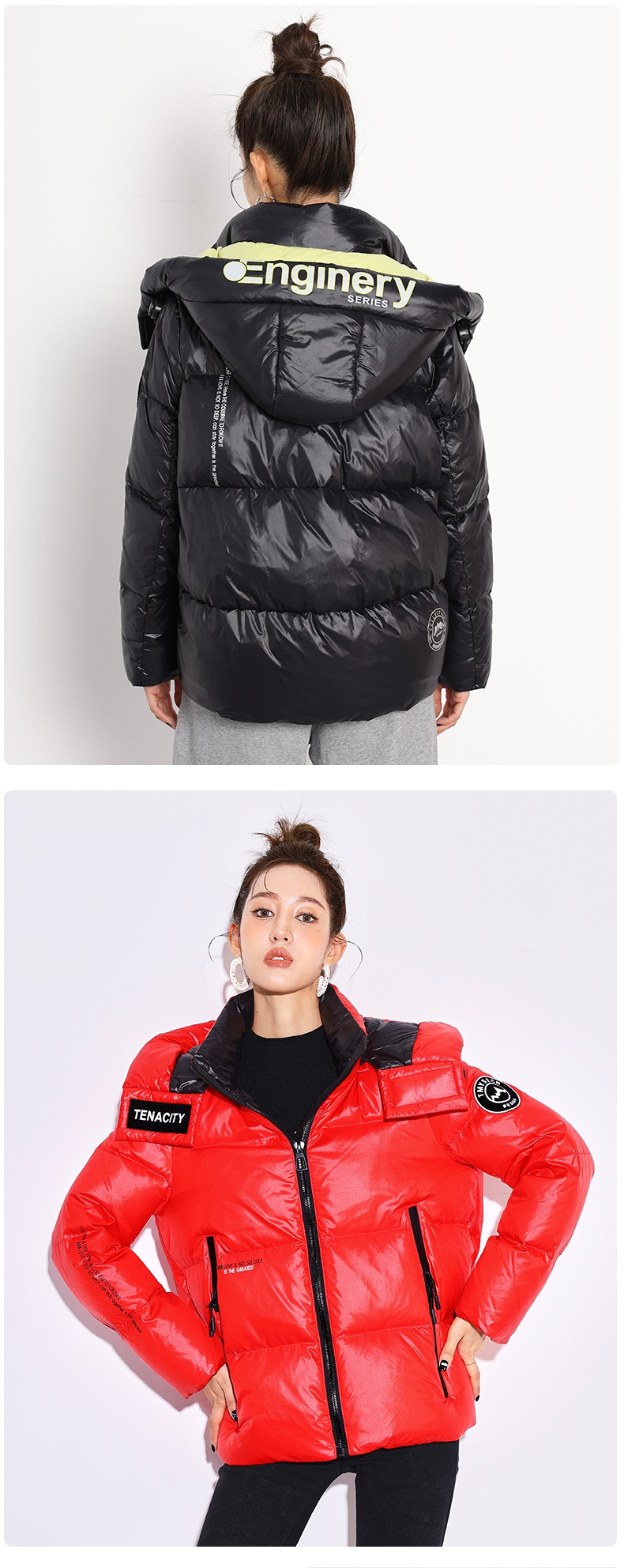 雪中飞(snow flying)女士羽绒服 雪中飞秋冬新款羽绒服女时尚休闲短款