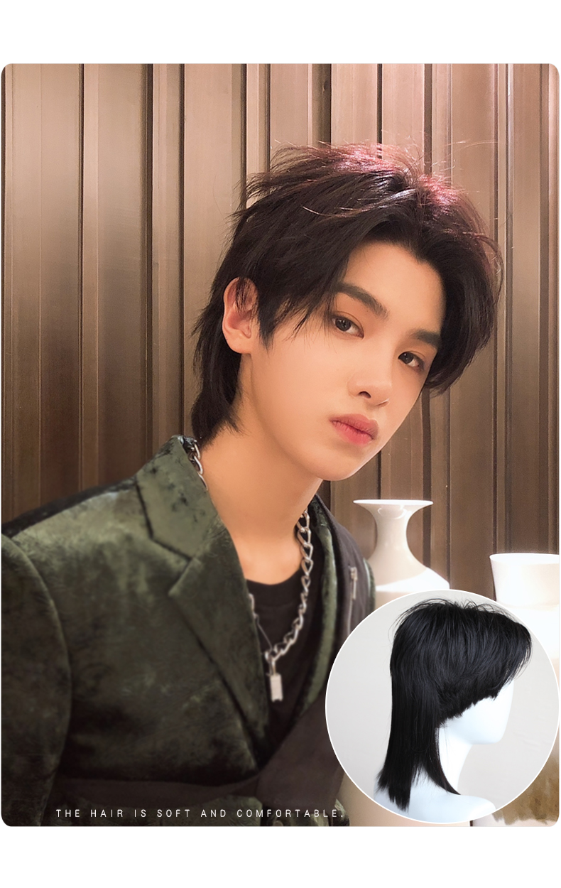 接长发的真发发片 隐形无痕披肩长发狼头扎辫子 你那么美 鲻鱼头垫发