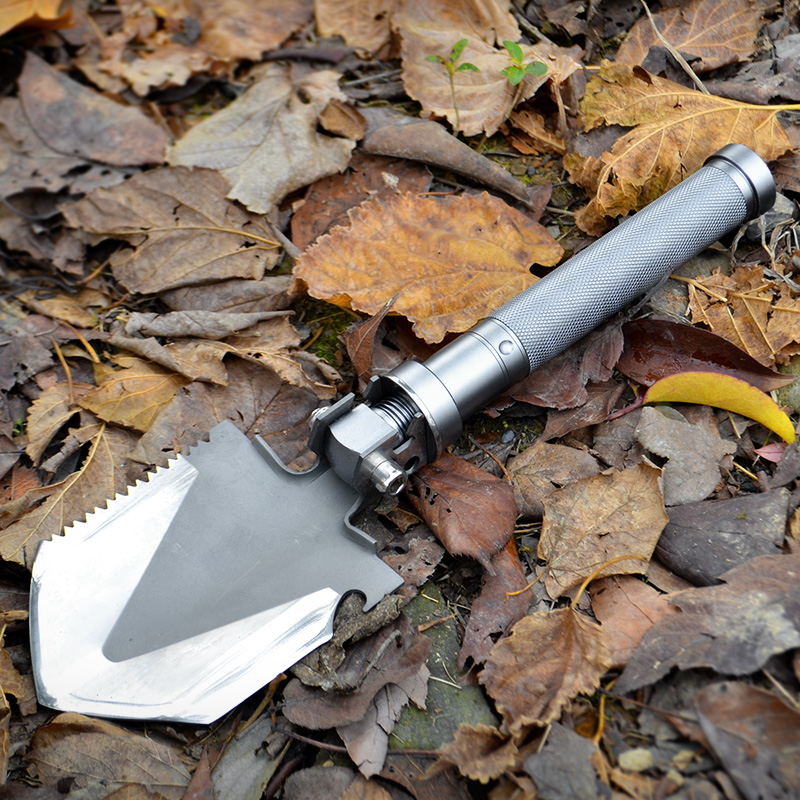 迷你款多功能碳钢工兵铲野外露营自驾游装备军工户外铲防身铲子
