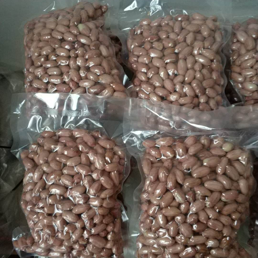 花生米农家自种生粉红皮花生米新货低价散装真空装山东大粒花生米5斤