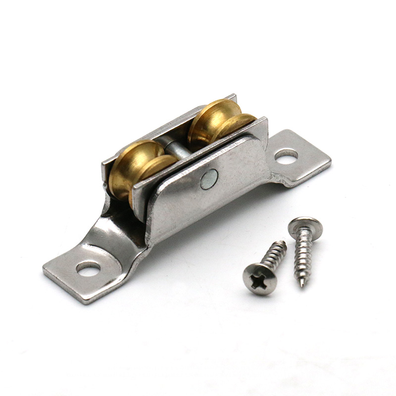 定做 塑钢门滑轮塑钢门窗滑轮铜轮塑钢推拉移门无底框门窗滚轮