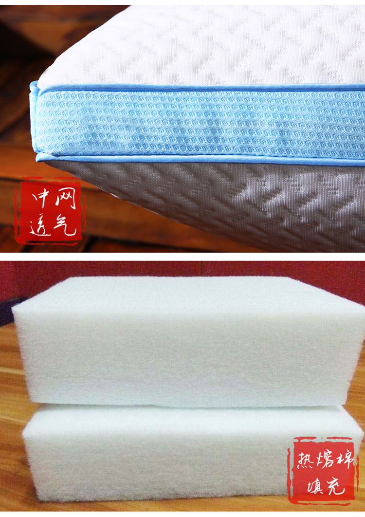 bigan热熔棉针织枕头单人护颈枕48*74cm高弹枕芯