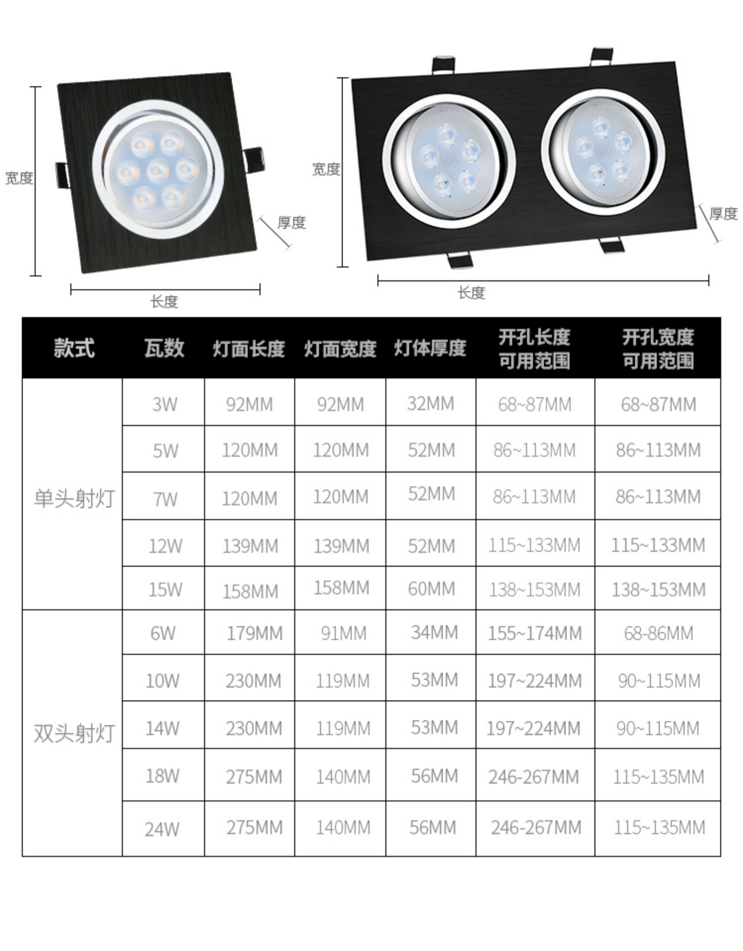 嵌入式格栅灯安装方法图片