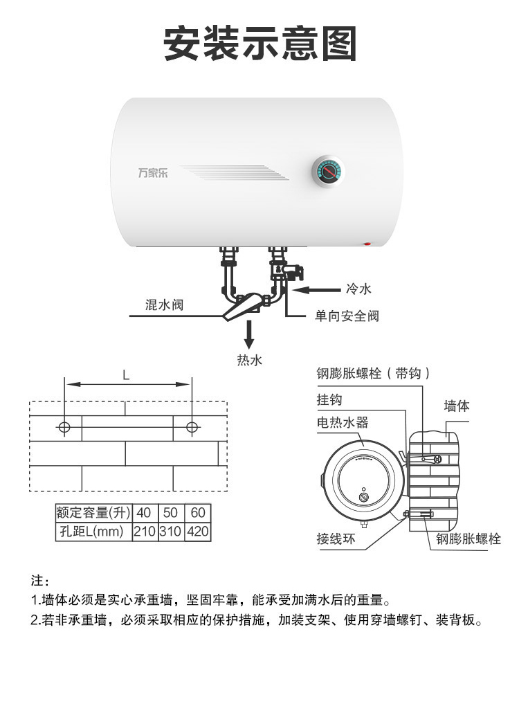 万家乐电热水器接线图图片