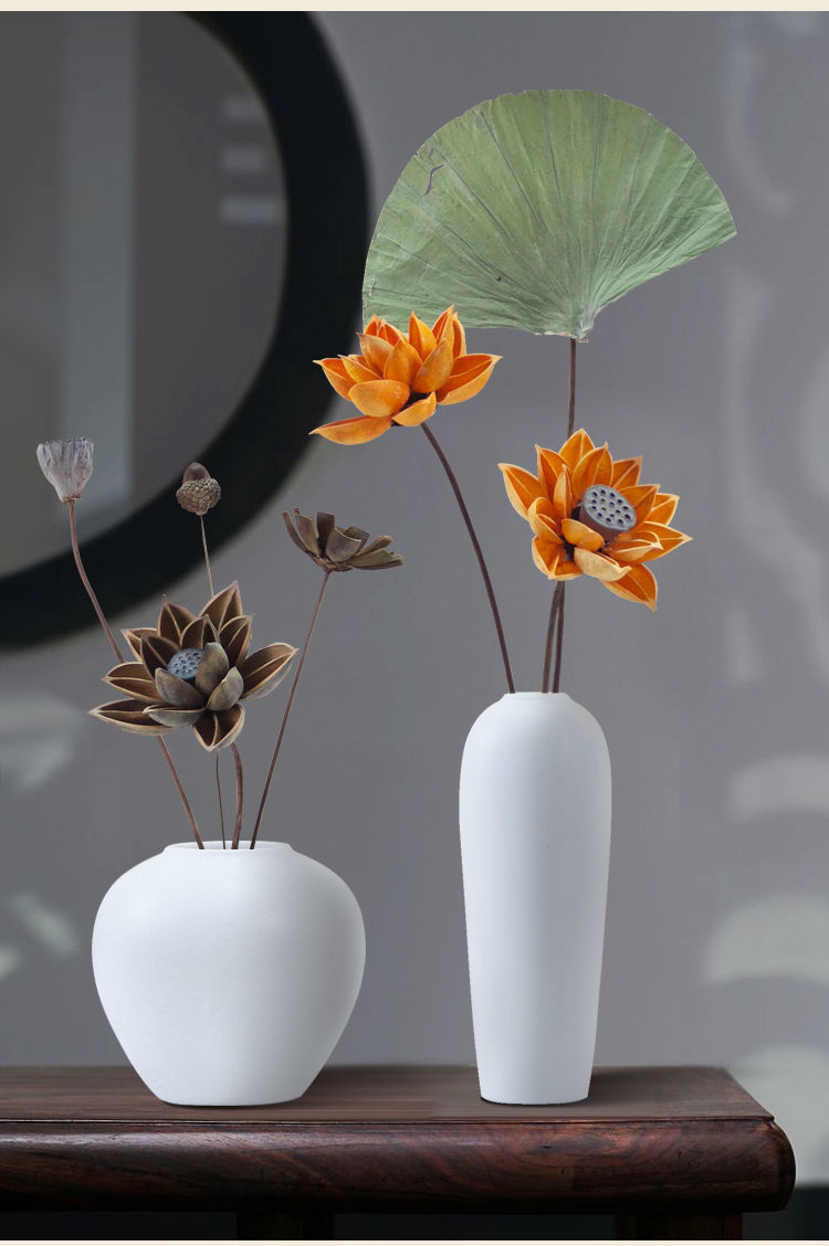 干花花束真花风干莲藕天然装饰摆件莲蓬插花客厅摆设佛系禅意荷花