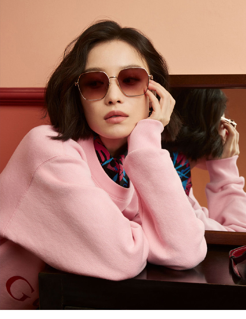caponi倪妮同款墨镜女2021新款潮网红ins街拍大脸显瘦太阳眼镜防紫外