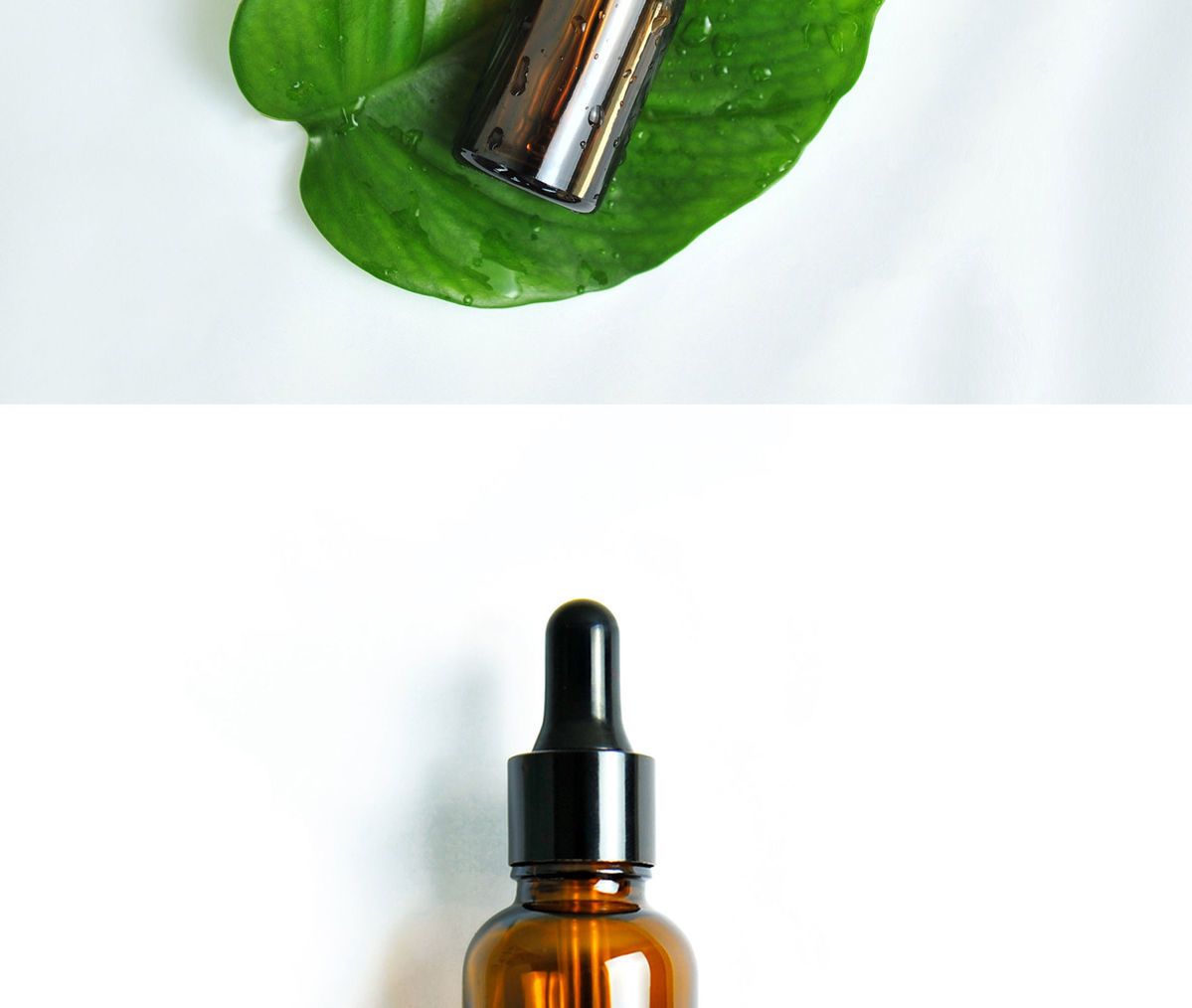 茶色玻璃滴管精油瓶子空瓶化妆品小样调配旅行便捷避光滴管分装瓶6只