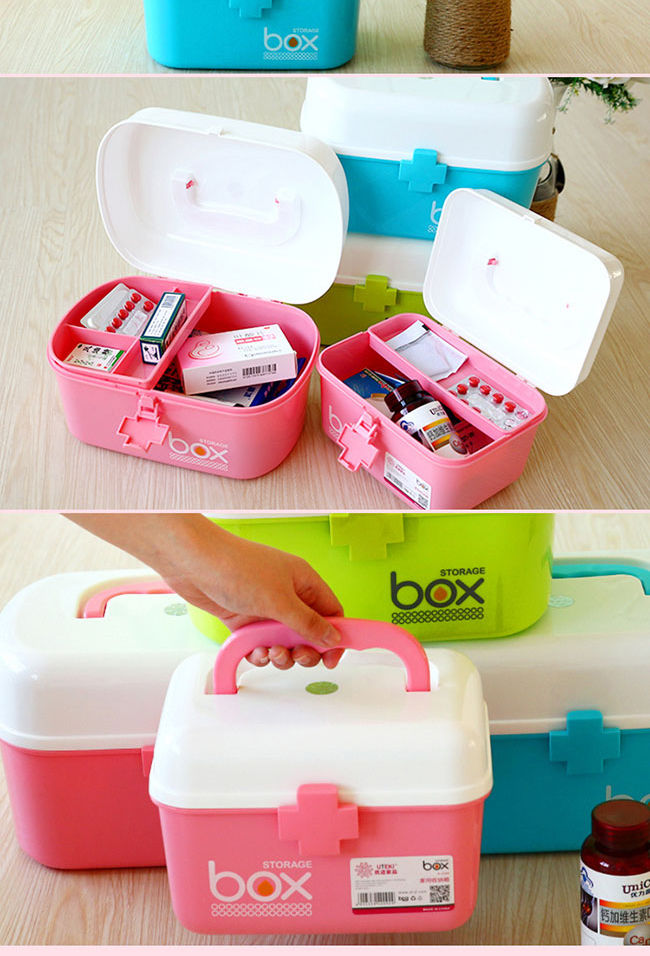 买就送家庭医药箱家用小药箱药品收纳急救箱婴儿宝宝儿童药箱