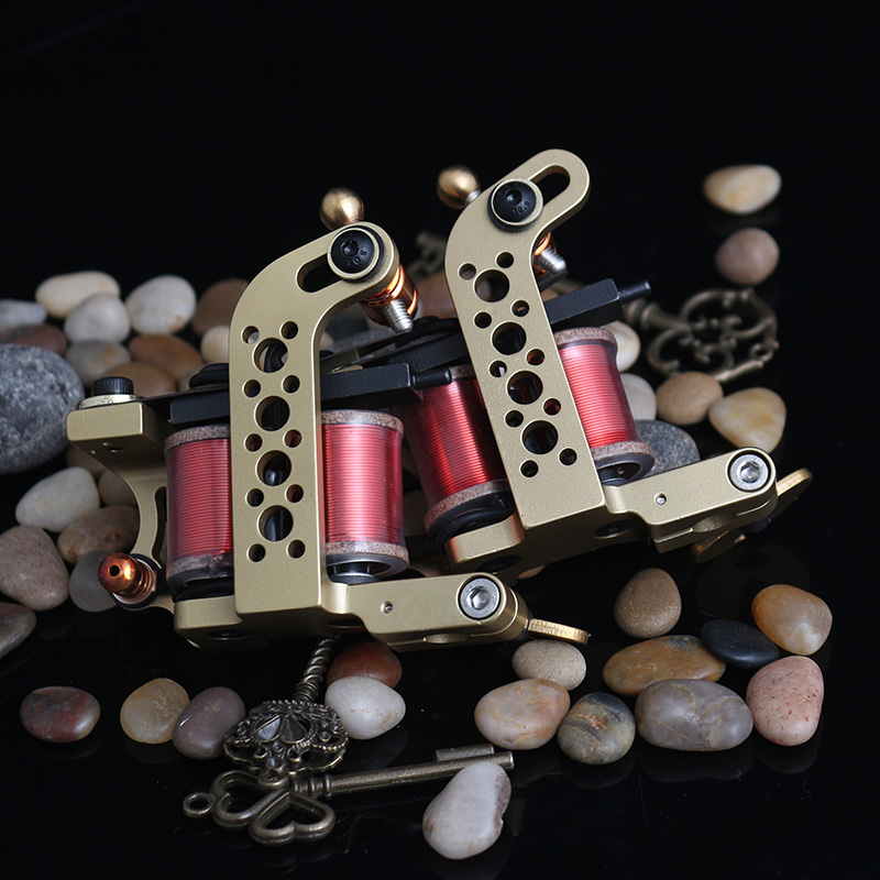 龙鹰纹身专业纹身机 纯铜精雕纹身机 线圈纹身机【割线机】