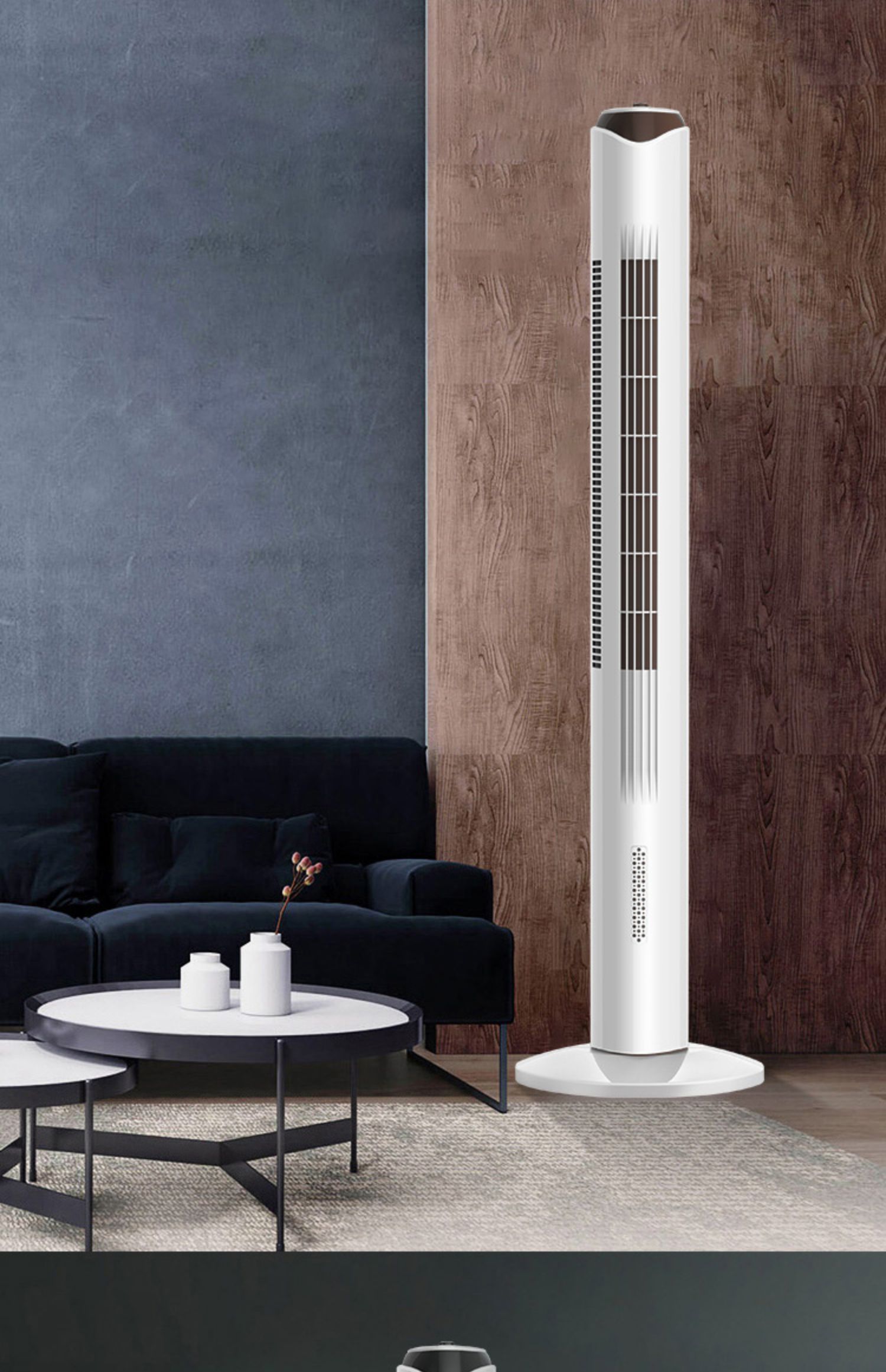 加高遥控款-3米线 容声电风扇家用塔扇落地扇摇头无叶塔式立式宿舍