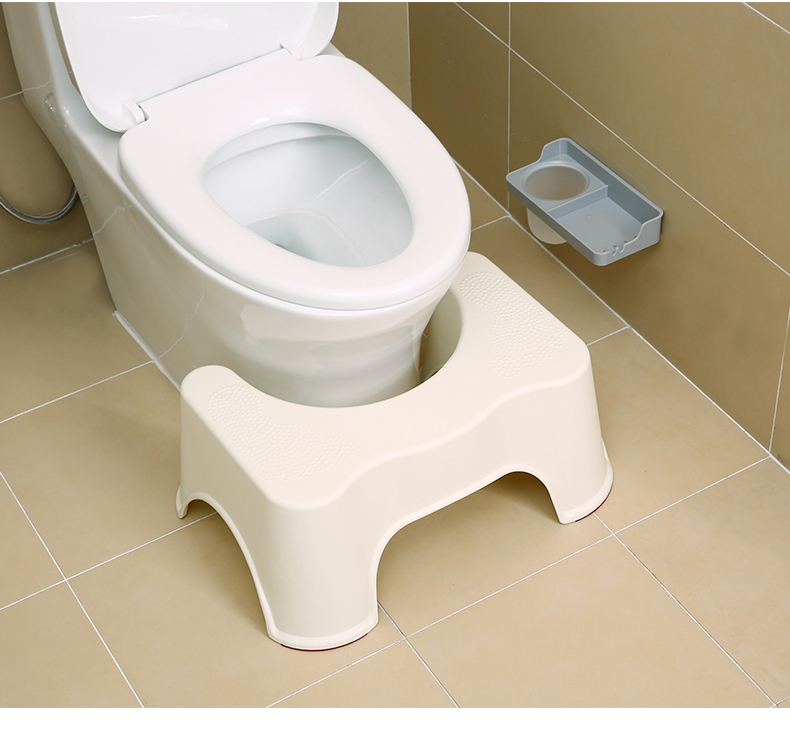 fasola坐便垫脚凳加厚马桶凳脚踏凳塑料蹲便凳坐便凳蹲坑凳子浴室凳米