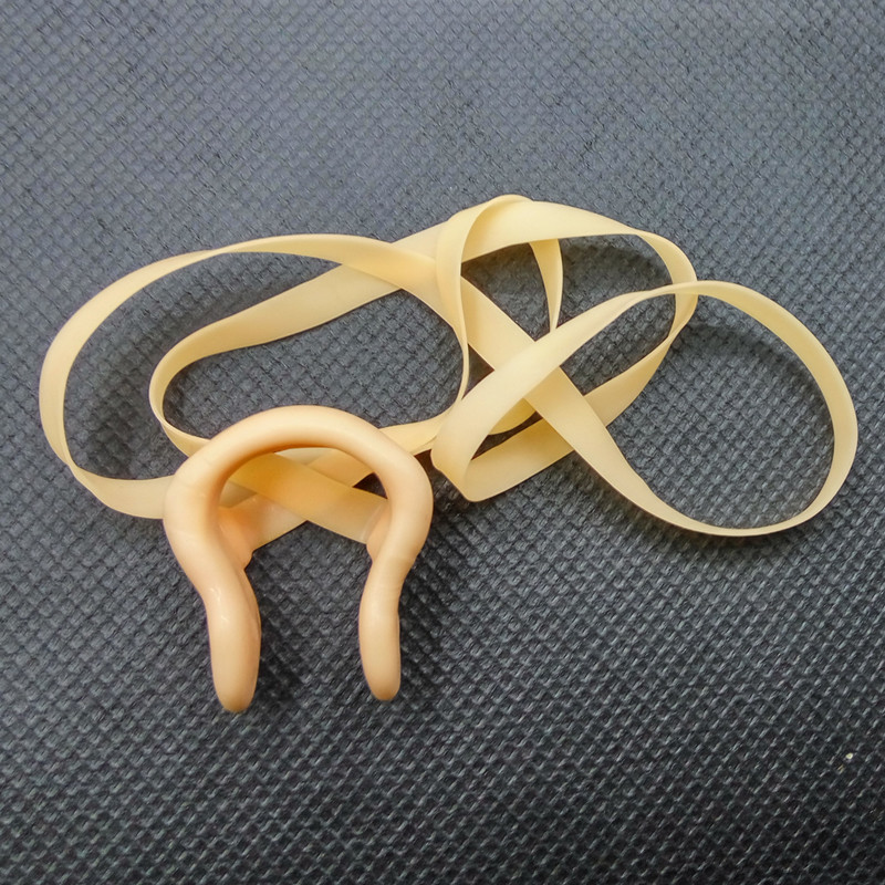 新款游泳防滑钢丝鼻夹带绳防脱落防丢硅胶鼻塞可调节送耳塞买2送1w8