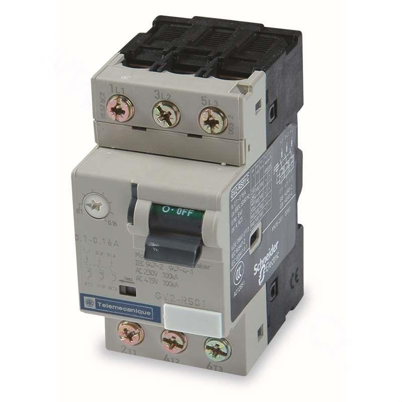 施耐德 schneider electric gv2rs05c 带热磁保护的电动机断路器,gv2