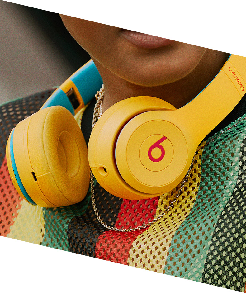 beatssolo3wireless无线耳机头戴式蓝牙耳机带麦跑步运动耳机学院白