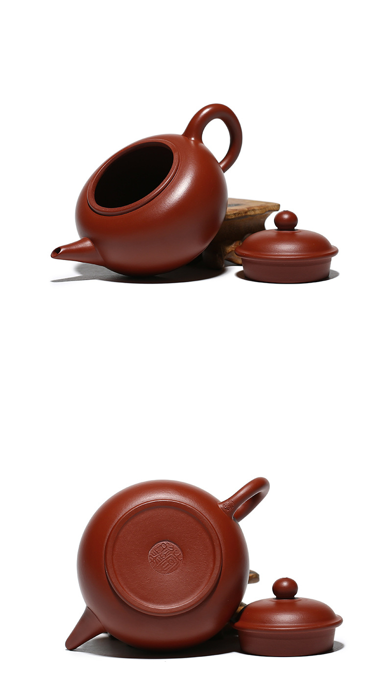 大红袍紫砂壶手工茶壶批发原矿水平壶小品小号宜兴茶具