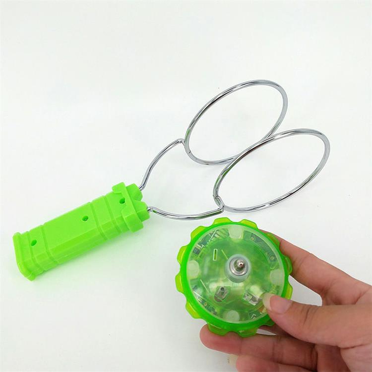 旋转发光指尖陀螺创意磁力手摇炫彩陀螺小朋友对战小游戏儿童玩具