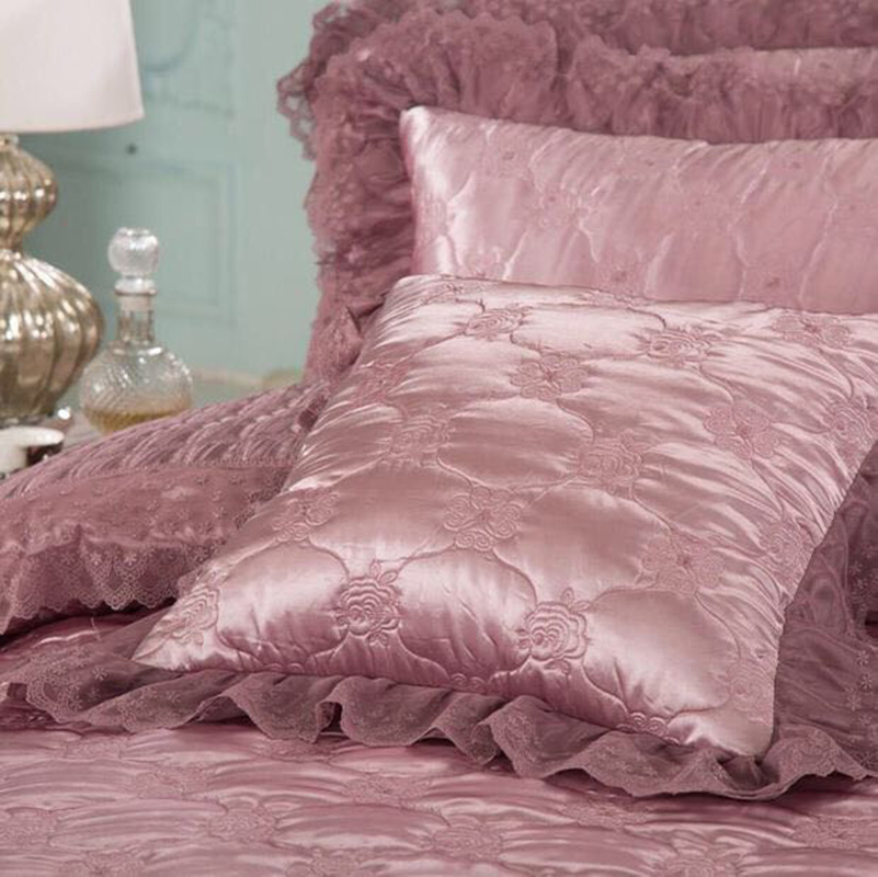 多色富贵兰家纺提花床盖四件套被套加棉双人床套件18米床品