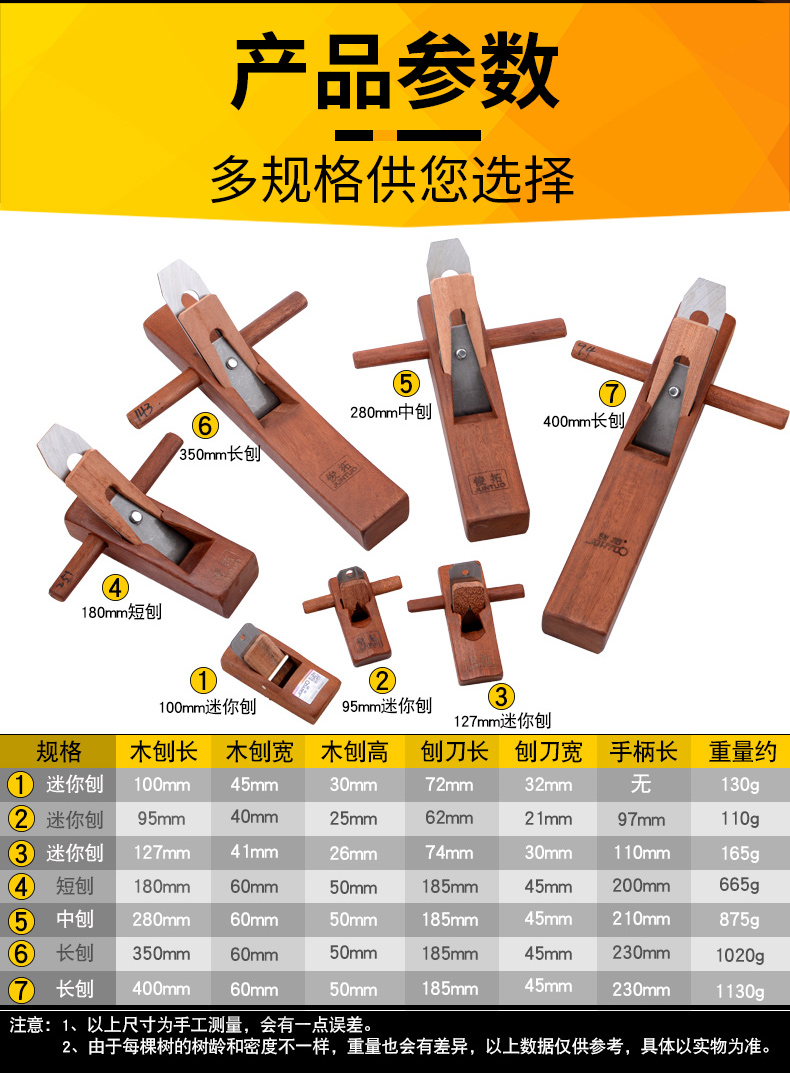刨,锯jy883132 jing ping木工刨子手工刨红木手推木刨 木工工具大全