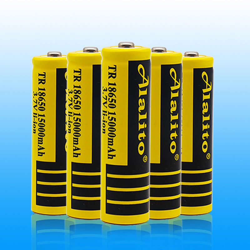 2v强光手电筒头灯小风扇电池 尖头 18000容量(4个 1个充电器