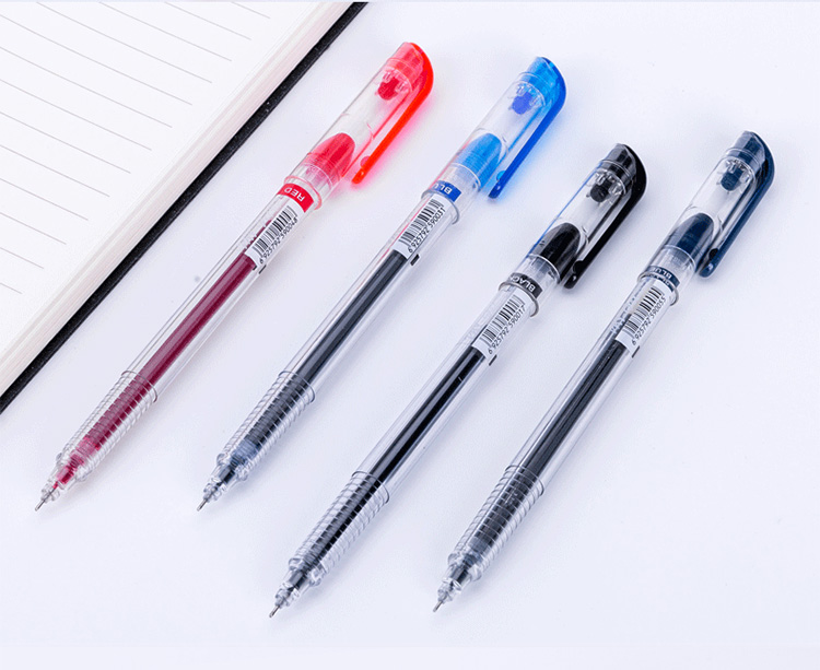 dong-a韩国笔 0.5中性笔 针管水笔 签字笔 考试笔 白杆红色12支