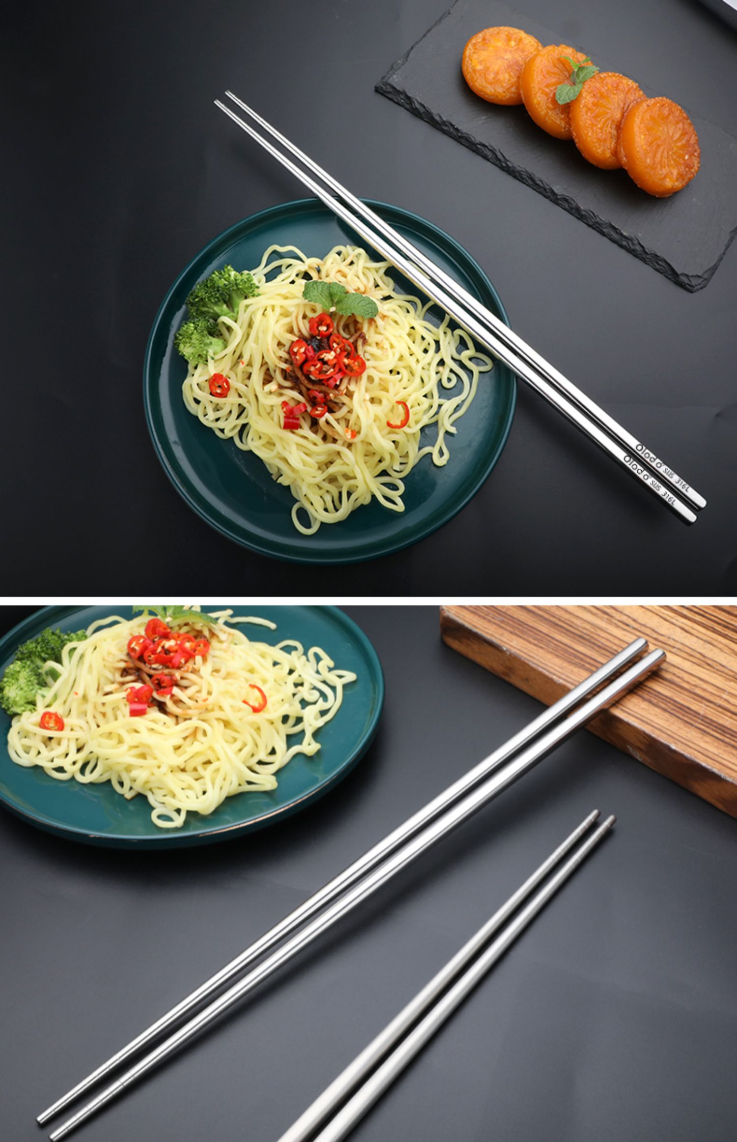 长筷子加长油炸家用特长防烫商用油条专用火锅筷子超长316不锈钢 敬平