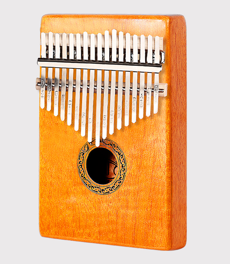 莫森(mosen)ms-118s木琴卡林巴琴17音初学入门手指琴 桃花芯木便携