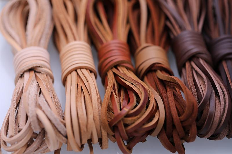 diy皮绳真皮绳牛皮绳项链绳手工饰品配件材料圆形扁形3mm粗绳子鹿绒绳