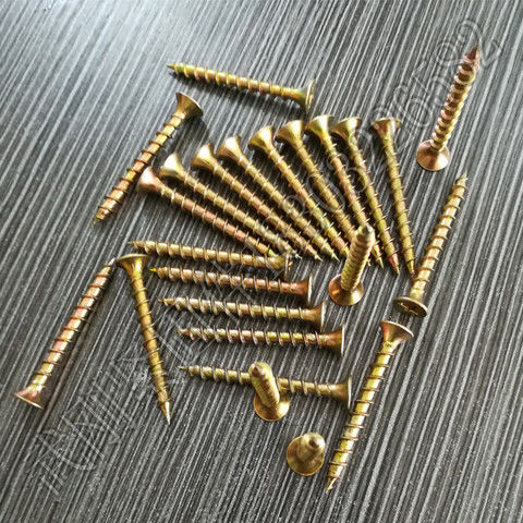 粗牙m4生态板钉彩锌沉头平快牙自攻螺丝平头十字自攻木螺钉干壁钉4240