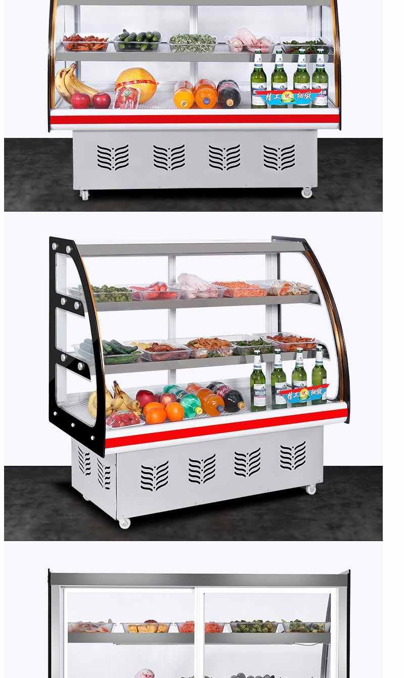 冷藏展示柜保鲜商用卧式小型熟食烧烤点菜卤菜摆摊凉菜食品展示柜宫弗