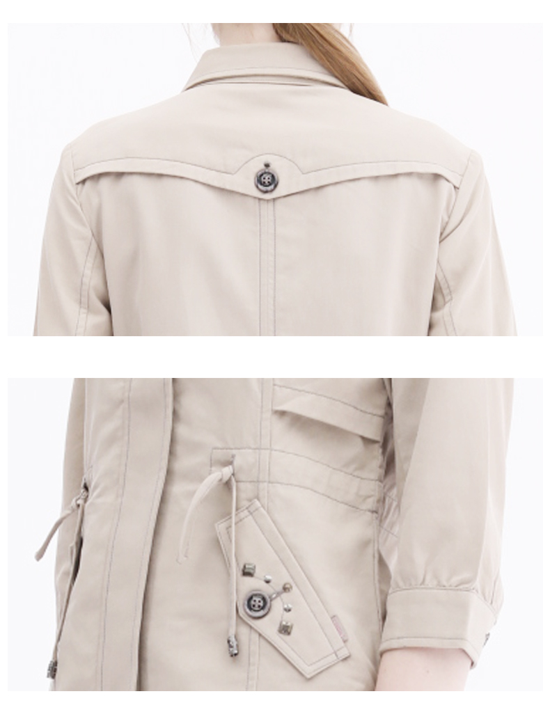boton波顿女装秋季上衣休闲夹克外套中袖时尚气质女潮流lj395