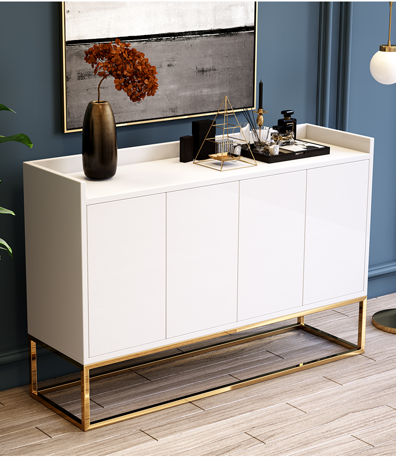 寻木匠超薄餐边柜30薄柜小户型现代简约多功能组合烤漆轻奢窄柜玄关柜