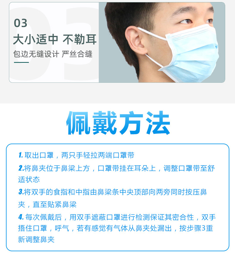 医用外科口罩医用口罩医用一次性口罩一次性口罩200片共20包