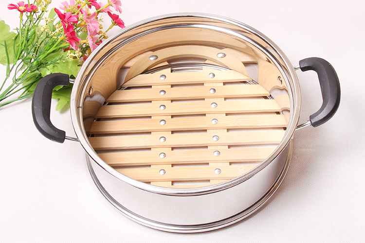 竹箅子竹蒸笼家用竹制不锈钢竹蒸格竹蒸屉竹蒸帘竹底笼屉竹笼屉拓进32
