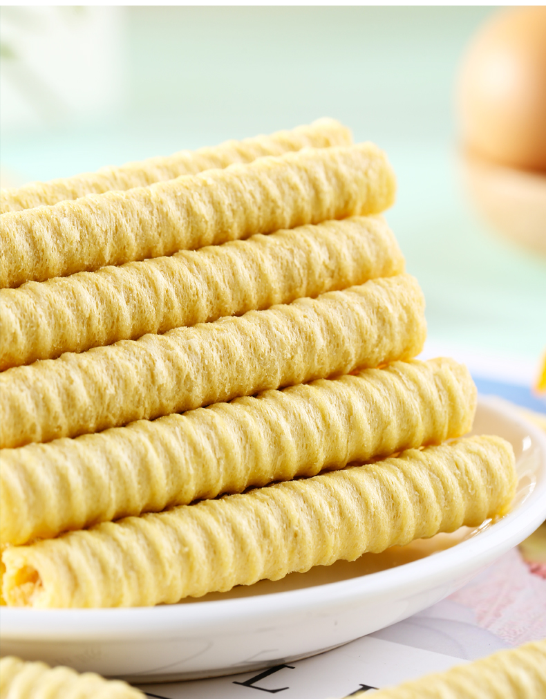 咸蛋黄米果棒夹心酥能量棒饼干零食米果卷心脆整箱小吃充饥夜宵