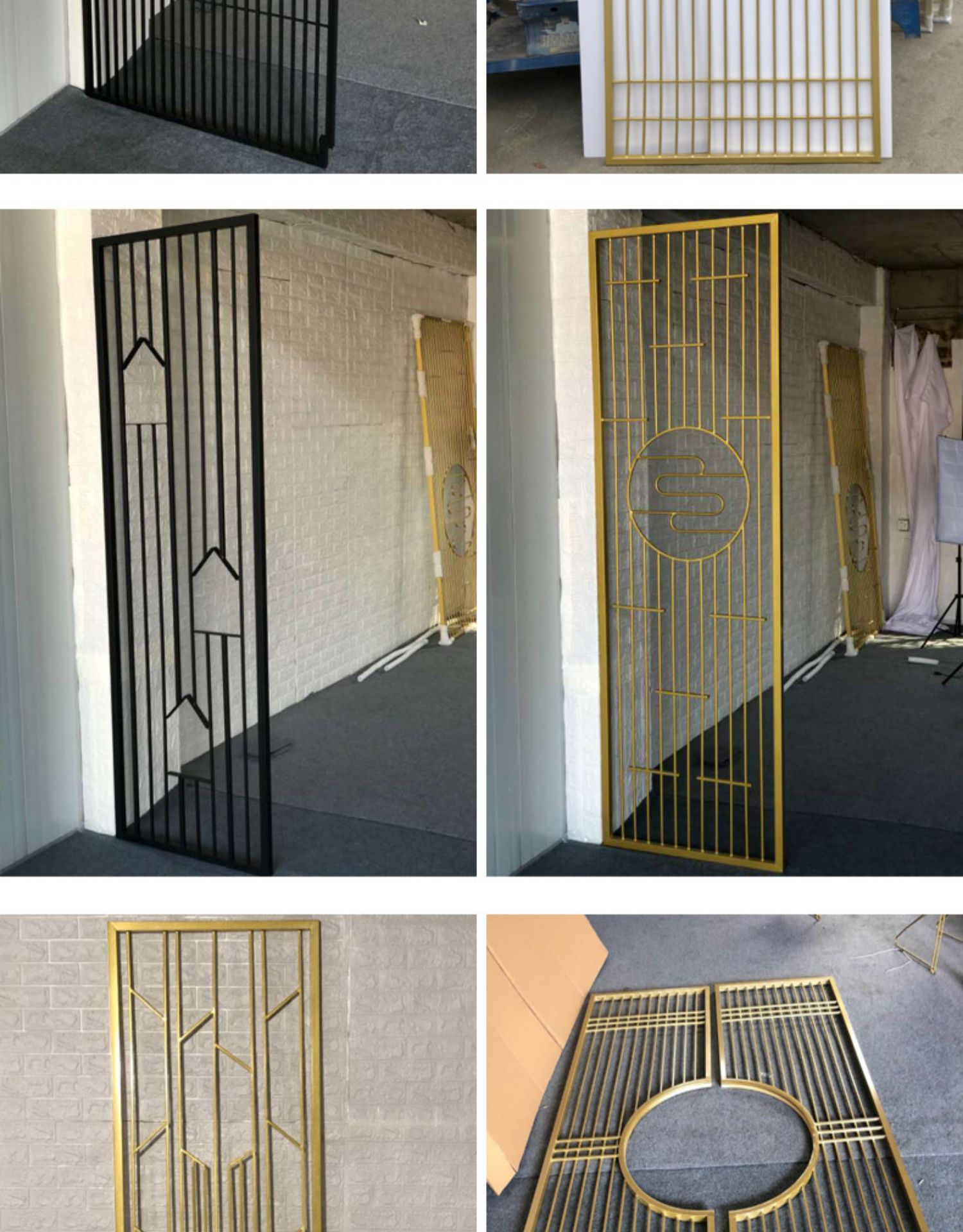 铁艺不锈钢屏风隔断装饰闪电客网红客厅餐厅进玄关现代简约北欧小户型